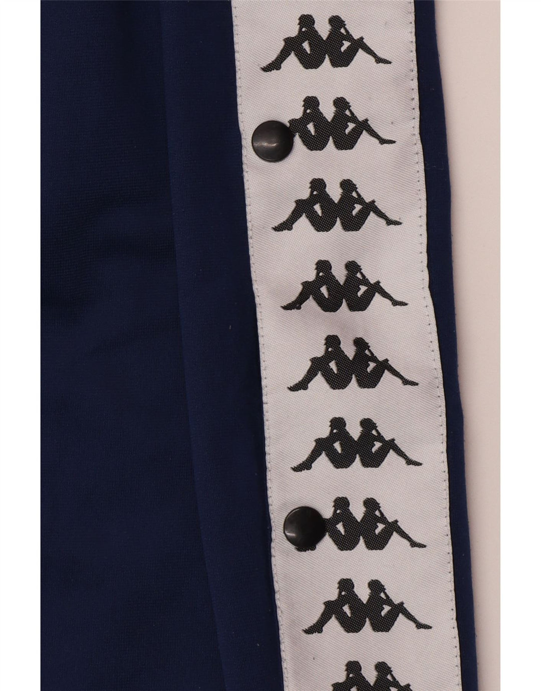 Męskie spodnie dresowe KAPPA z grafiką 2XL, granatowy, poliester z blokami kolorów