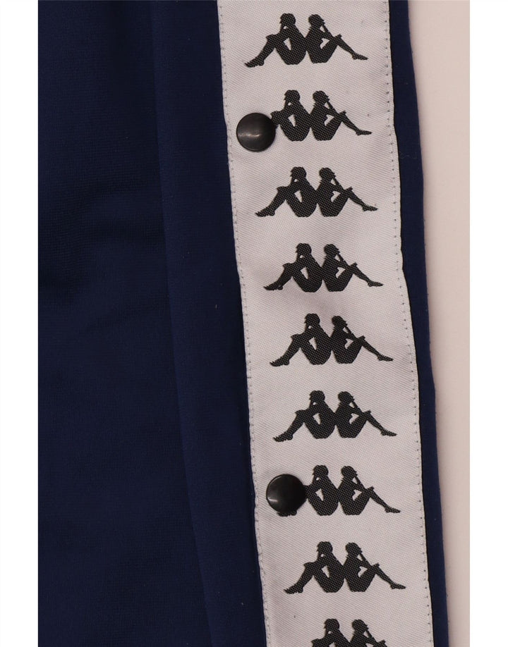 Męskie spodnie dresowe KAPPA z grafiką 2XL, granatowy, poliester z blokami kolorów