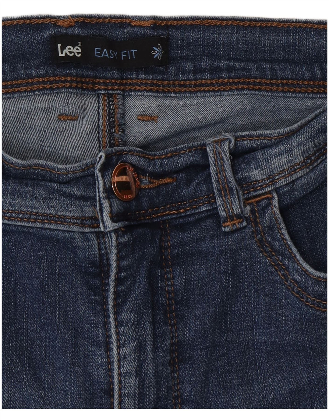 Damskie jeansy Lee Capri US 10 Large W30 L23 Niebieskie bawełniane
