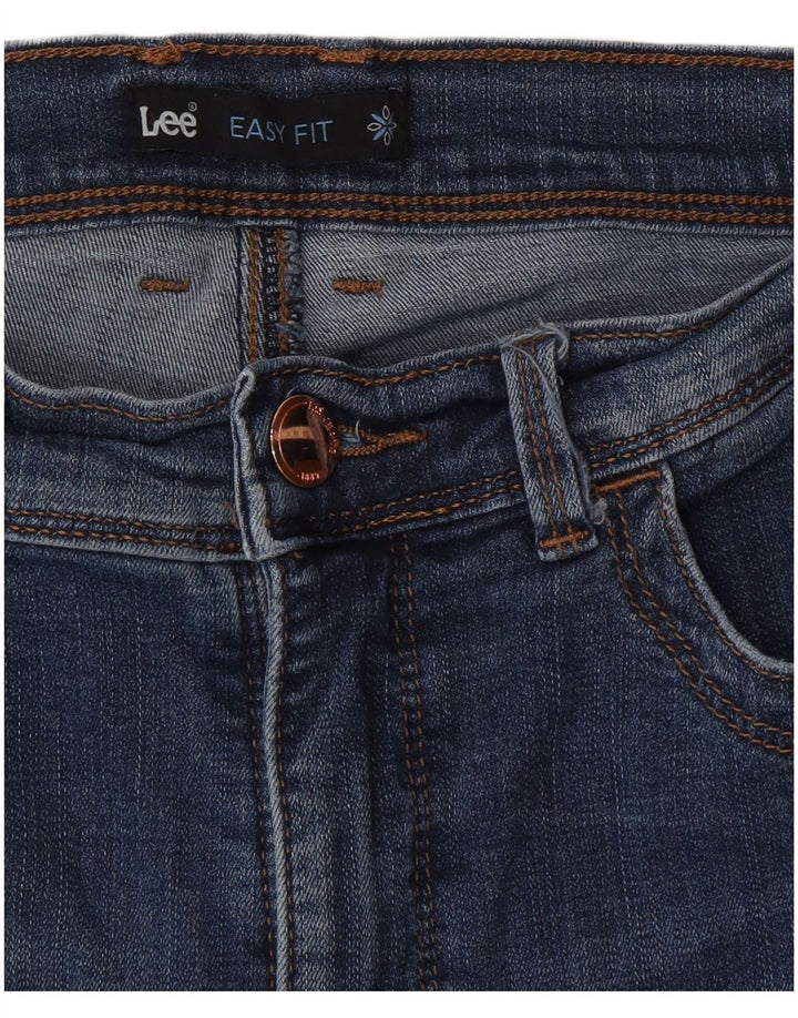 Damskie jeansy Lee Capri US 10 Large W30 L23 Niebieskie bawełniane