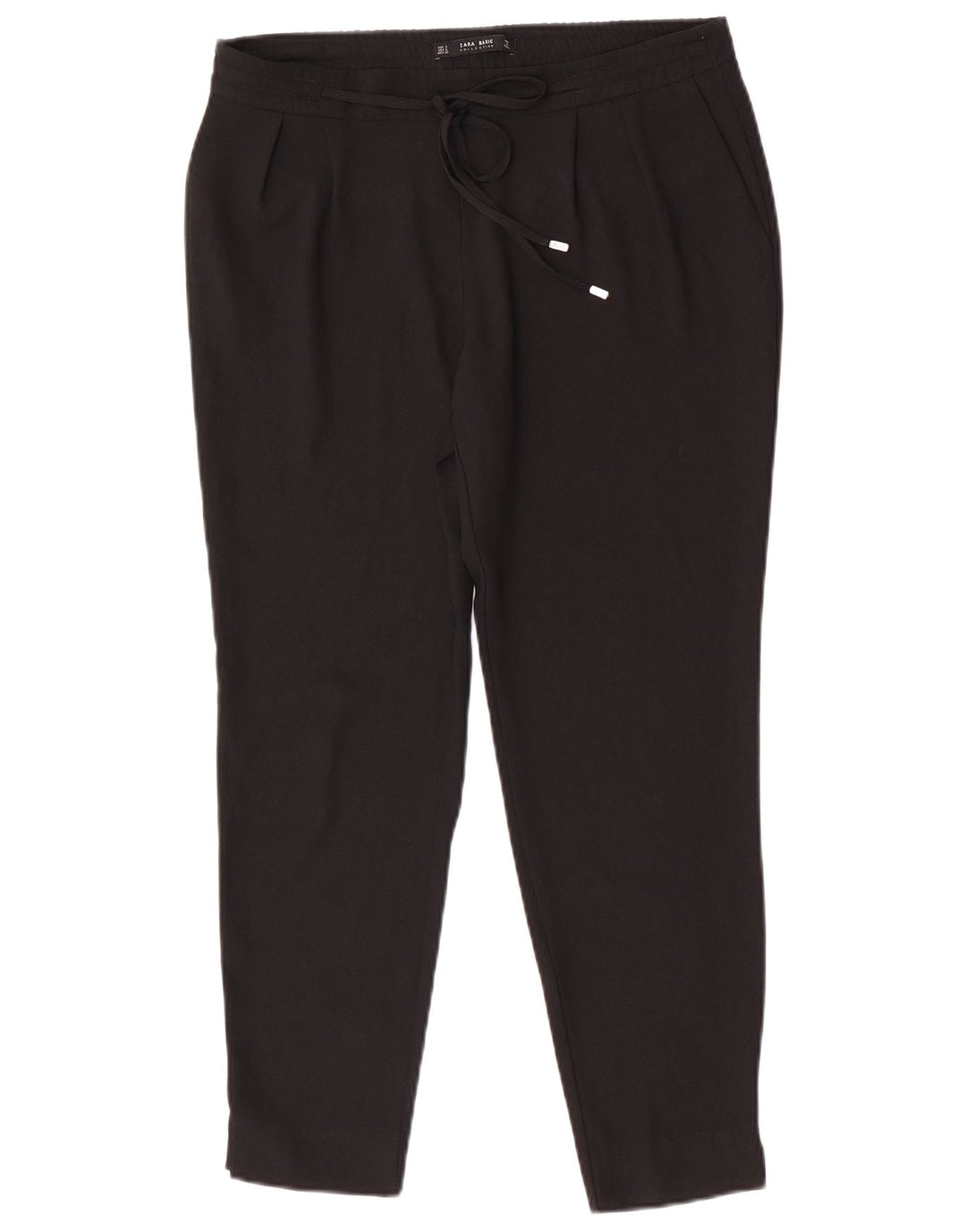 Spodnie damskie Zara Slim Chino, małe, W30 L27, czarne, poliestrowe