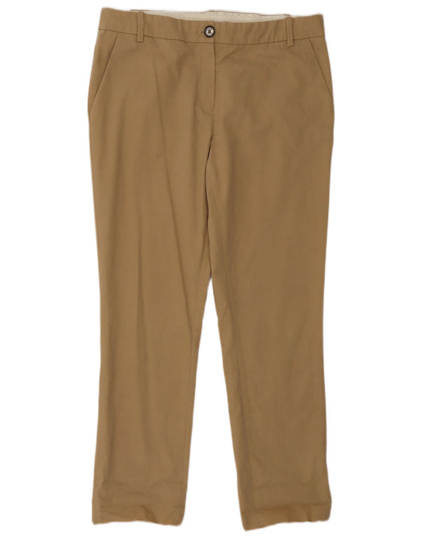 Spodnie damskie Lacoste Straight Chino Rozmiar 40 Średnie W30 L28 Beżowa bawełna