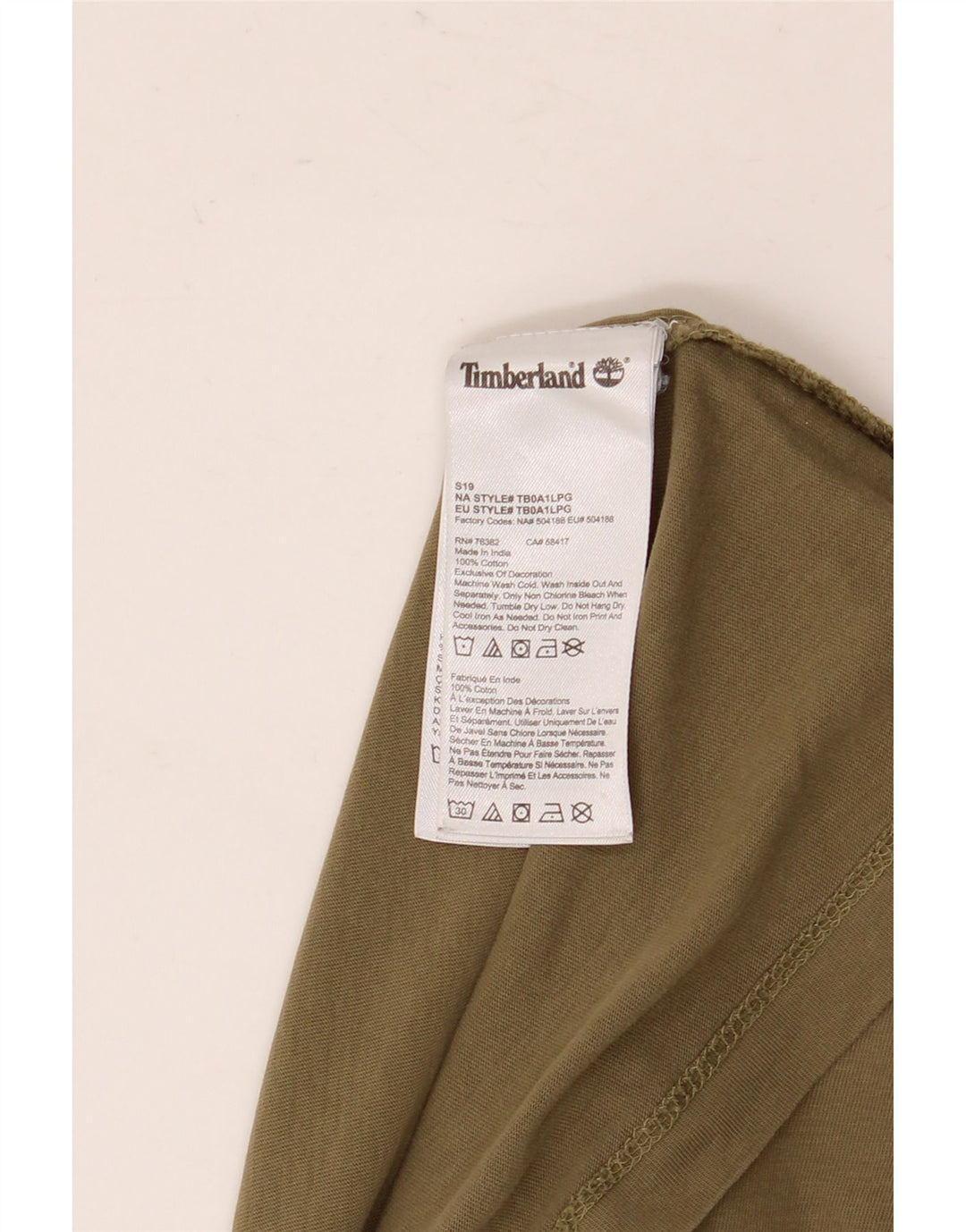 T-shirt męski Timberland Top XL w kolorze khaki