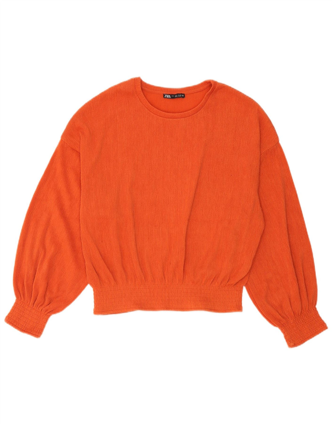 Damska bluzka oversize Zara Top UK 10, mały, pomarańczowy poliester