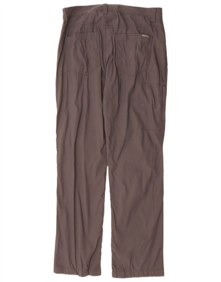 Męskie proste spodnie cargo EDDIE BAUER W32 L32 szare