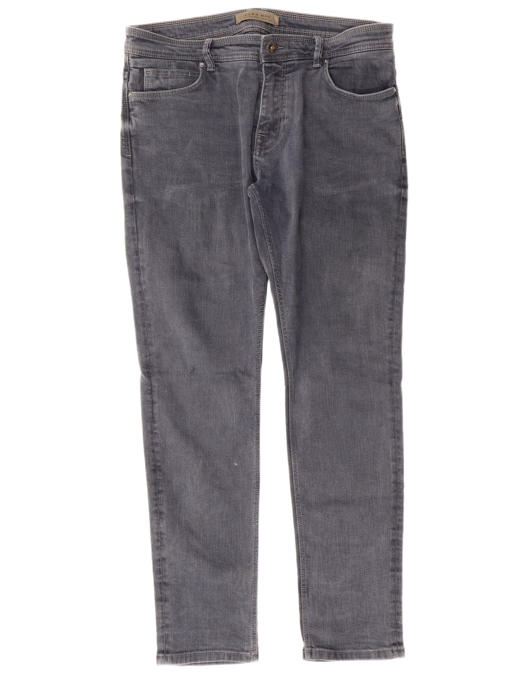 Męskie jeansy slim fit ZARA EU 44 Large W34 L30 Niebieskie bawełniane