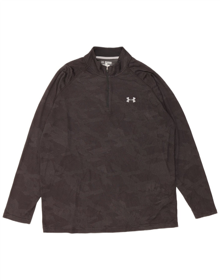 UNDER ARMOUR Męski dres Heat Gear, bluza dresowa, 2XL, czarny, kamuflaż