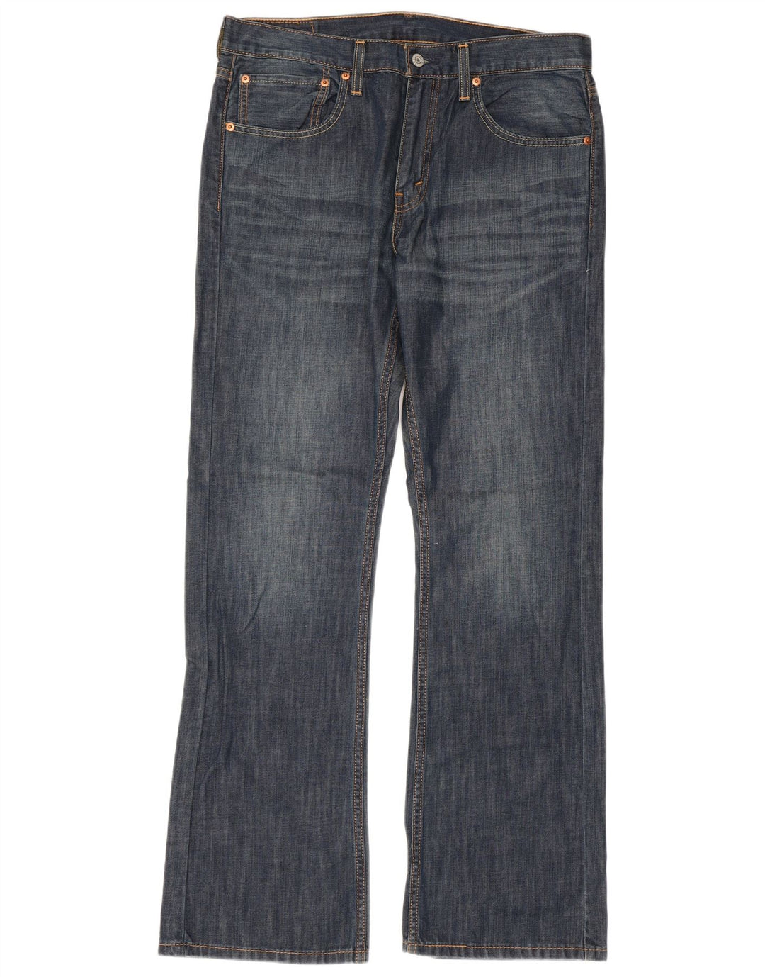 Męskie jeansy Bootcut LEVI'S 527 W34 L32 Niebieska bawełna