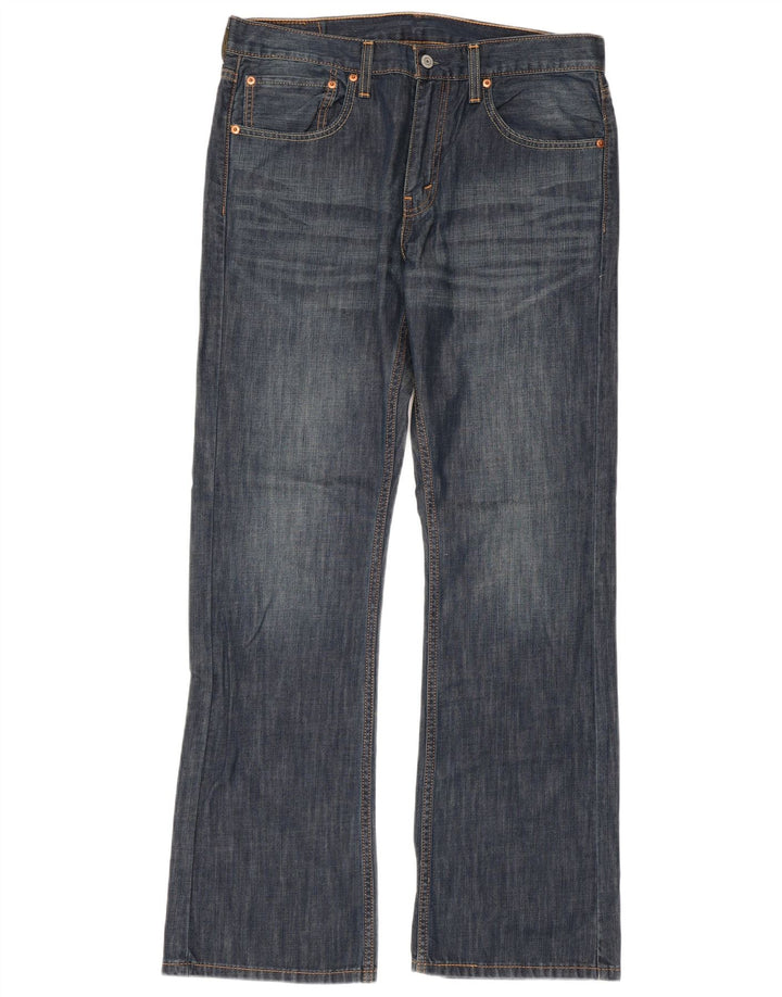 Męskie jeansy Bootcut LEVI'S 527 W34 L32 Niebieska bawełna