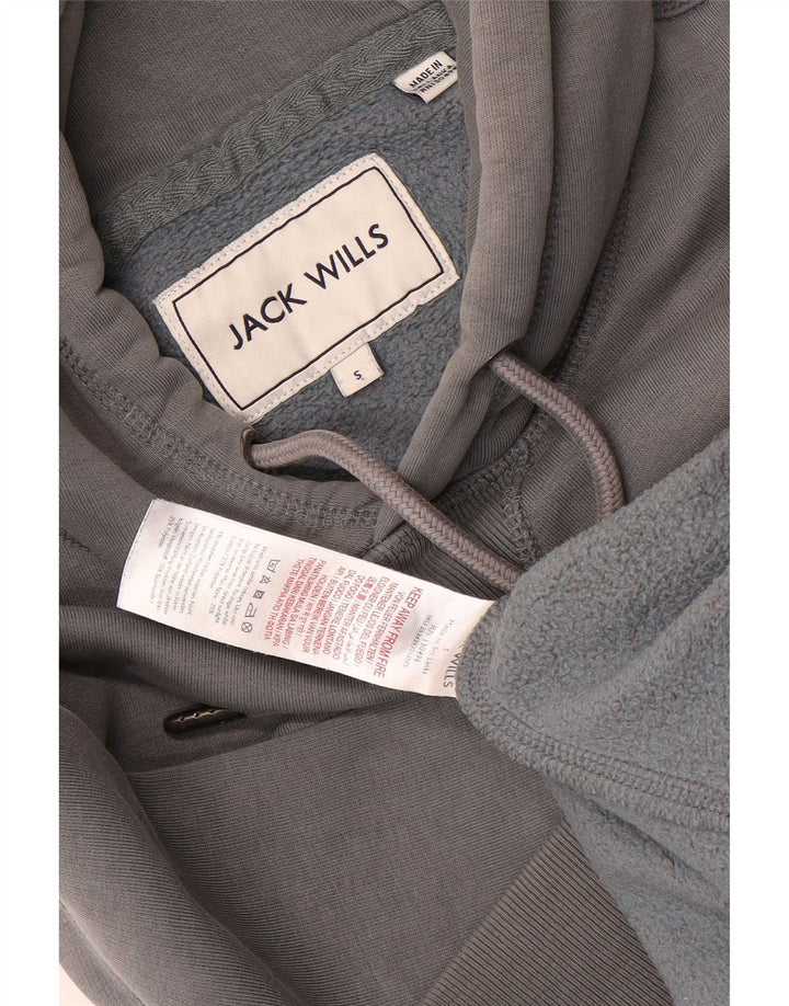 Męski sweter z kapturem Jack Wills, mały, szary, bawełniany