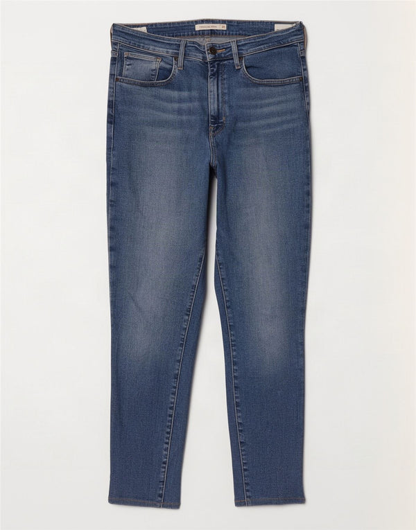 Damskie jeansy Levi's 721 Crop High Rise Skinny W31 L26 Niebieskie bawełniane