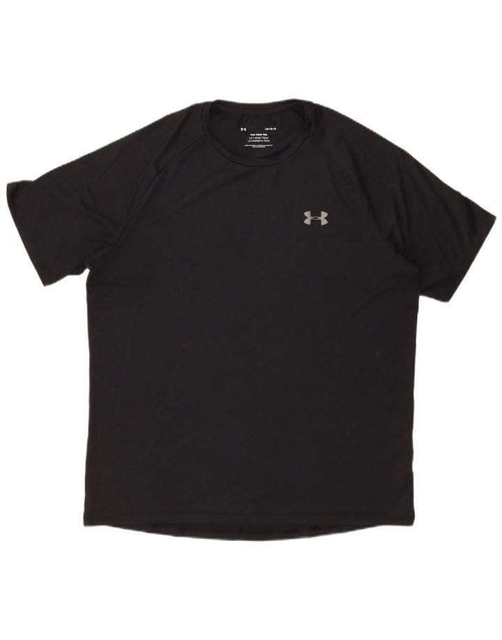 Under Armour Męski T-shirt Top Duży Czarny Poliester
