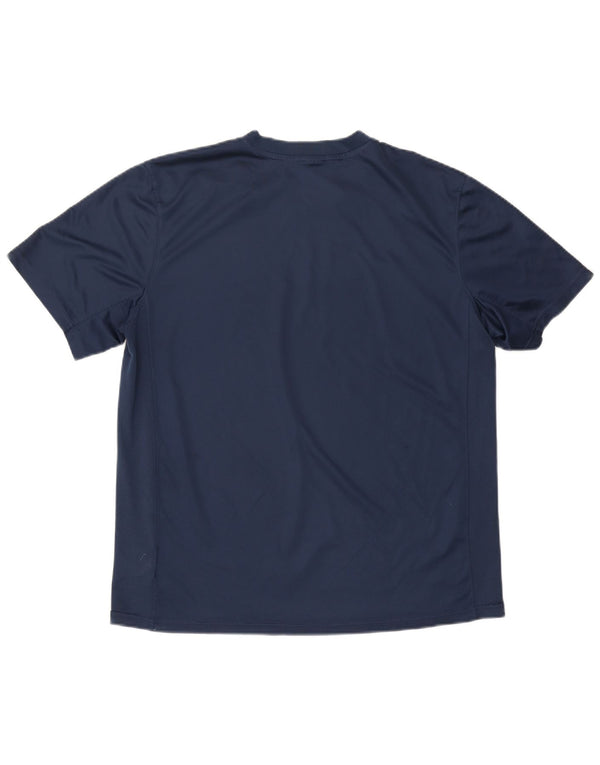 Nike Mens Dri Fit T-Shirt Top XL Navy Blue Polyester