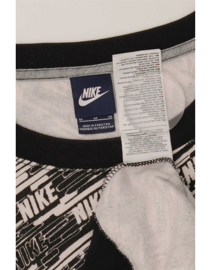 Damska bluza z grafiką Nike, UK 14, średnia czarna bawełna