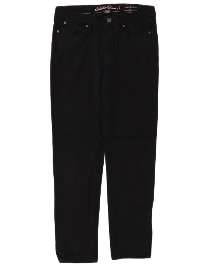 Damskie jeansy Eddie Bauer o lekko zakrzywionych kształtach US 8 Medium W30 L32 czarne