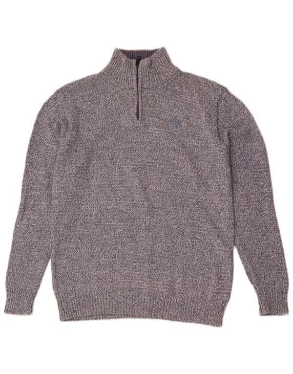 Męski sweter Kappa z zamkiem błyskawicznym XL, niebieski, nakrapiany