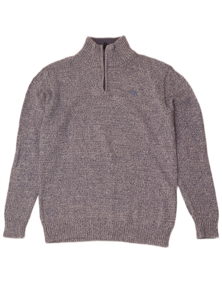 Męski sweter Kappa z zamkiem błyskawicznym XL, niebieski, nakrapiany