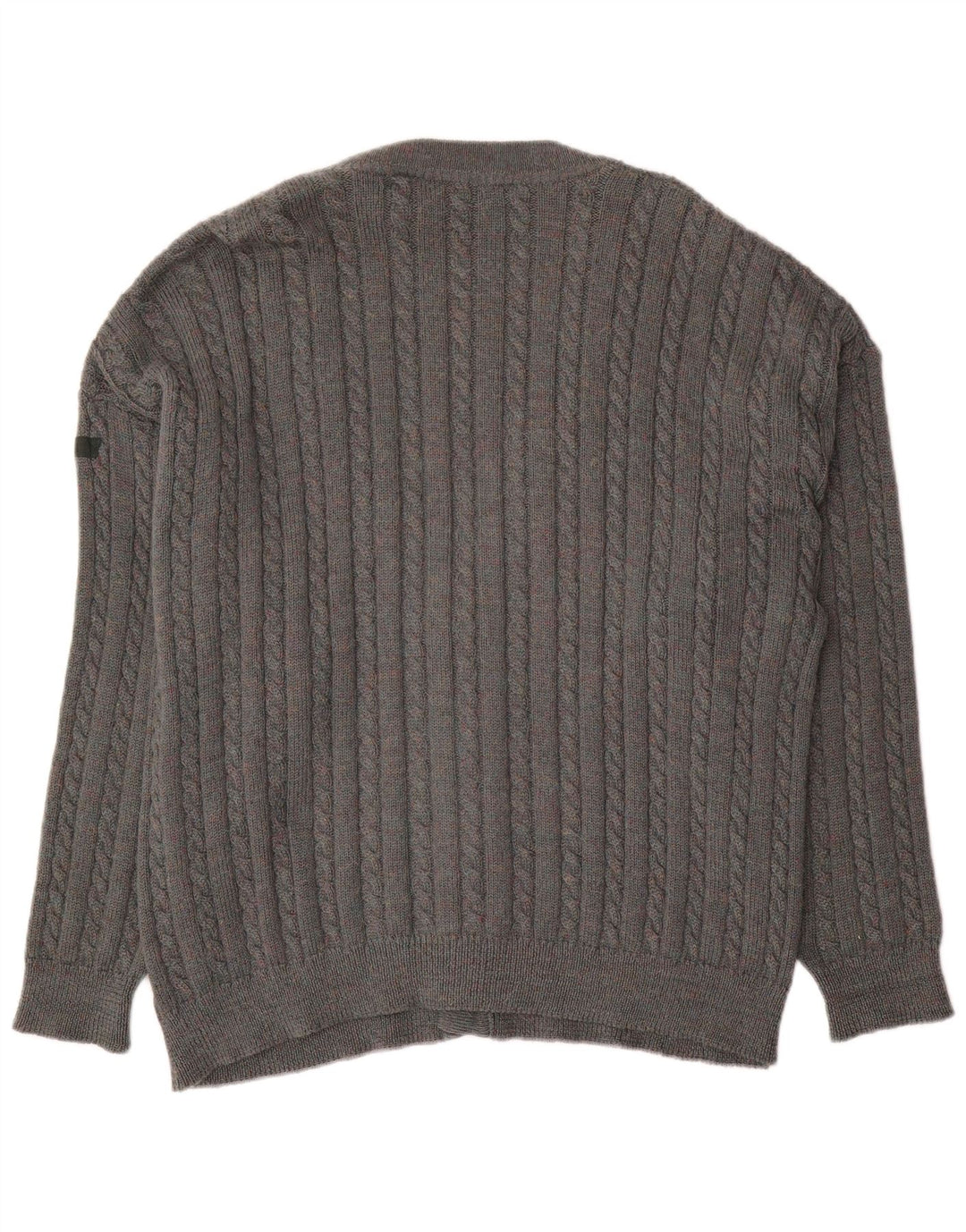 Vintage męski sweter rozpinany XL szary