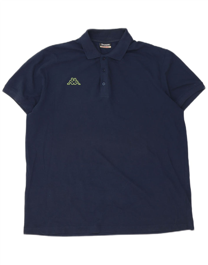 Męska koszulka polo Kappa 2XL, granatowa, bawełniana