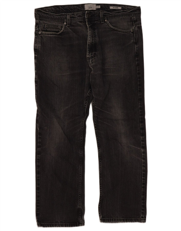 Męskie jeansy Marks & Spencer Regular Straight W36 L29 Szare