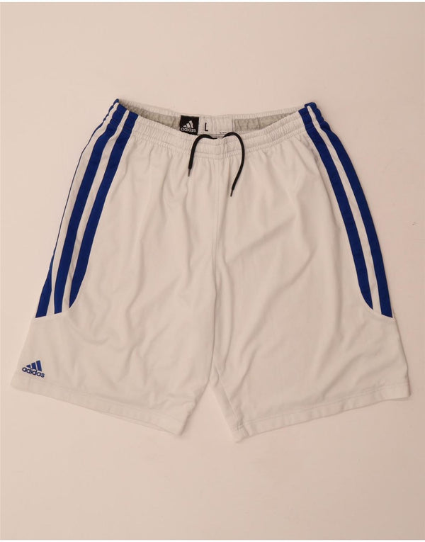 Damskie spodenki sportowe ADIDAS Climalite UK 18 XL, biała bawełna