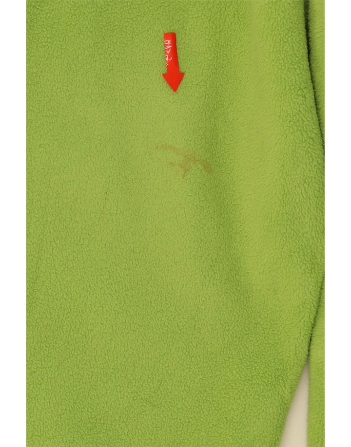 NAUTICA Mens Zip Neck Fleece Jumper Medium Green Polyester Vintage Nautica and Second-Hand Nautica from Messina Hembry 