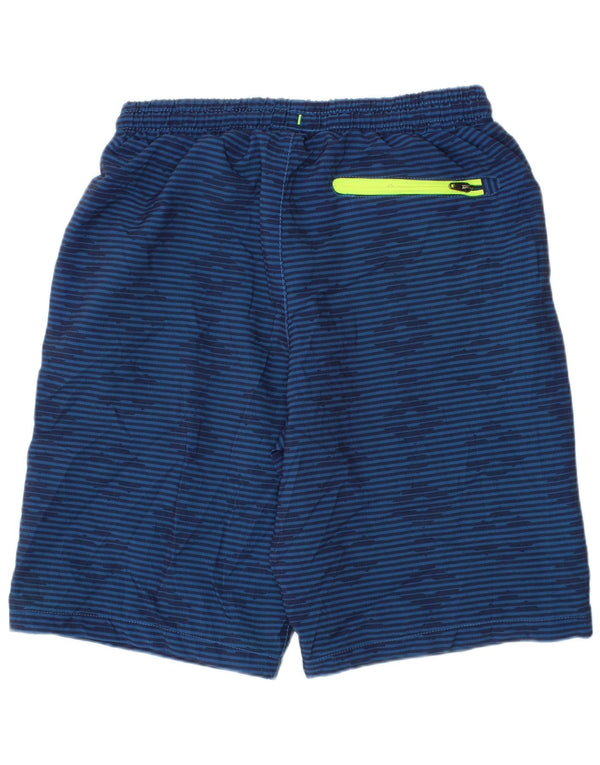 Eddie Bauer Boys Swimming Shorts 10-11 Years Madium Navy Blue Striped
