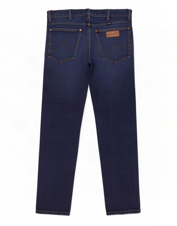 Wrangler Męskie proste dżinsy W32 L32 Niebieskie bawełniane