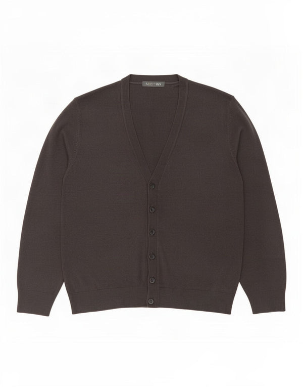 Marks & Spencer Mens Cardigan Sweater Large Grey Acrylic