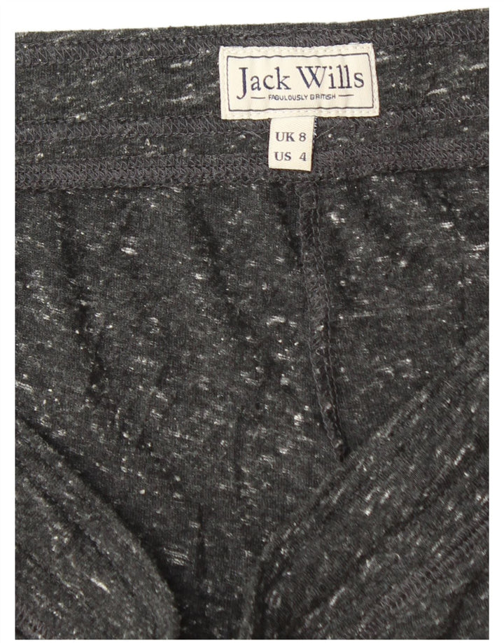 Damskie spodenki sportowe Jack Wills UK 8, małe, czarne, poliestrowe plamki