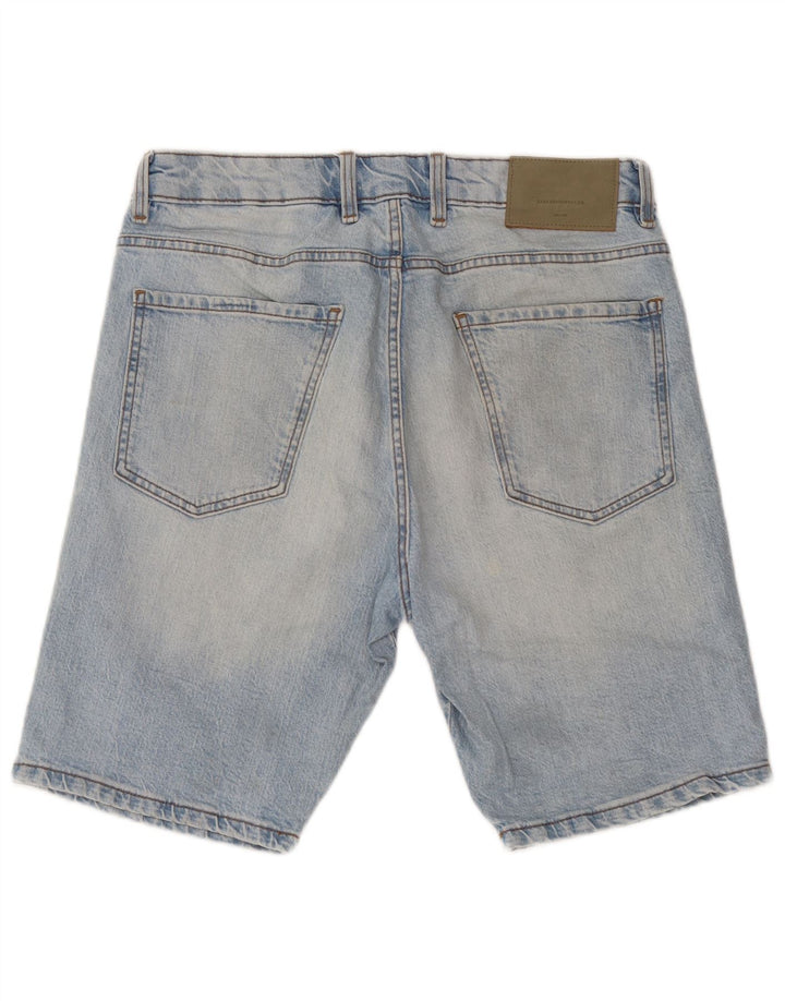 Męskie spodenki jeansowe Zara EU 42 Large W32, niebieska bawełna
