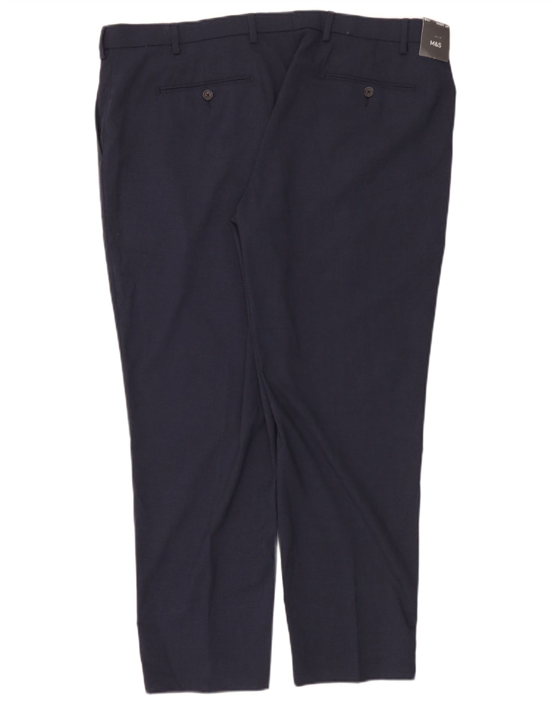 Męskie spodnie Chino Marks & Spencer W42 L29 Granatowy poliester
