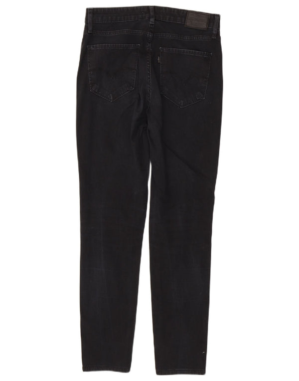 Damskie jeansy Levi's 721 z wysokim stanem W29 L30 Czarna bawełna