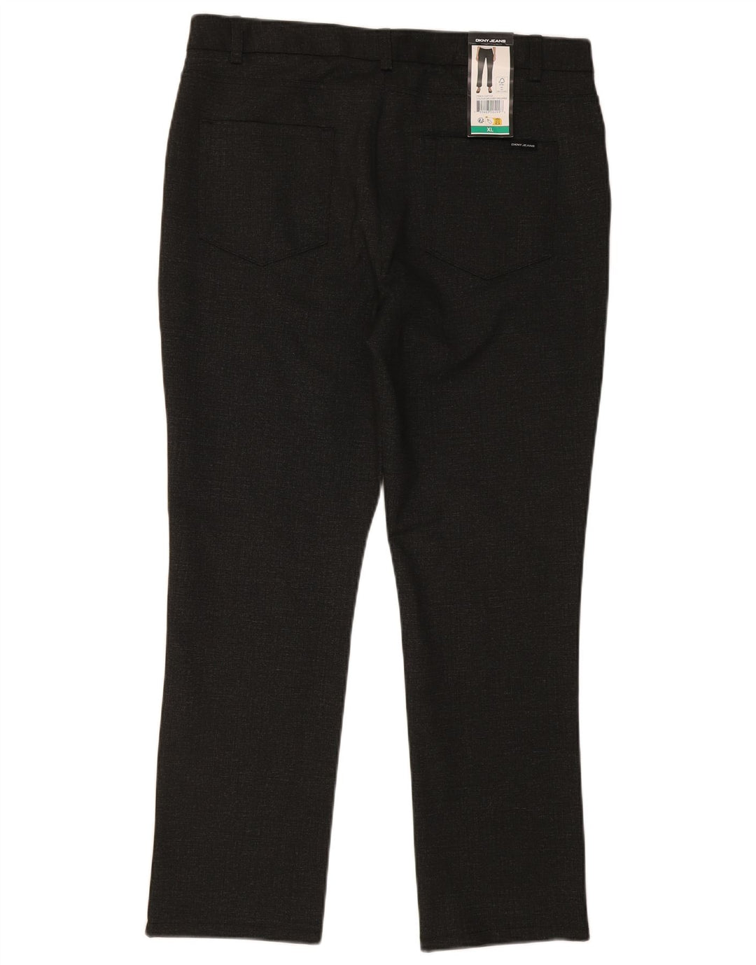 Męskie proste spodnie codzienne Dkny XL W36 L29 Czarny poliester
