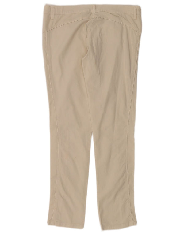 Damskie spodnie Skinny Casual IT 44 Medium W32 L30 Złamana biała bawełna