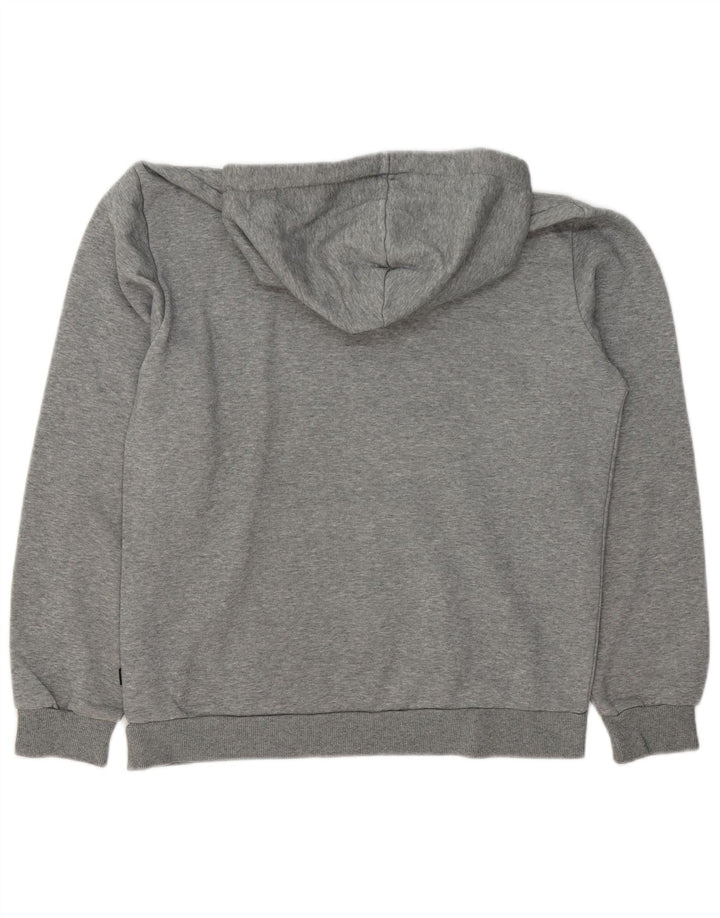 Męski sweter z kapturem Puma z grafiką, średnioszary, bawełniany w cętki