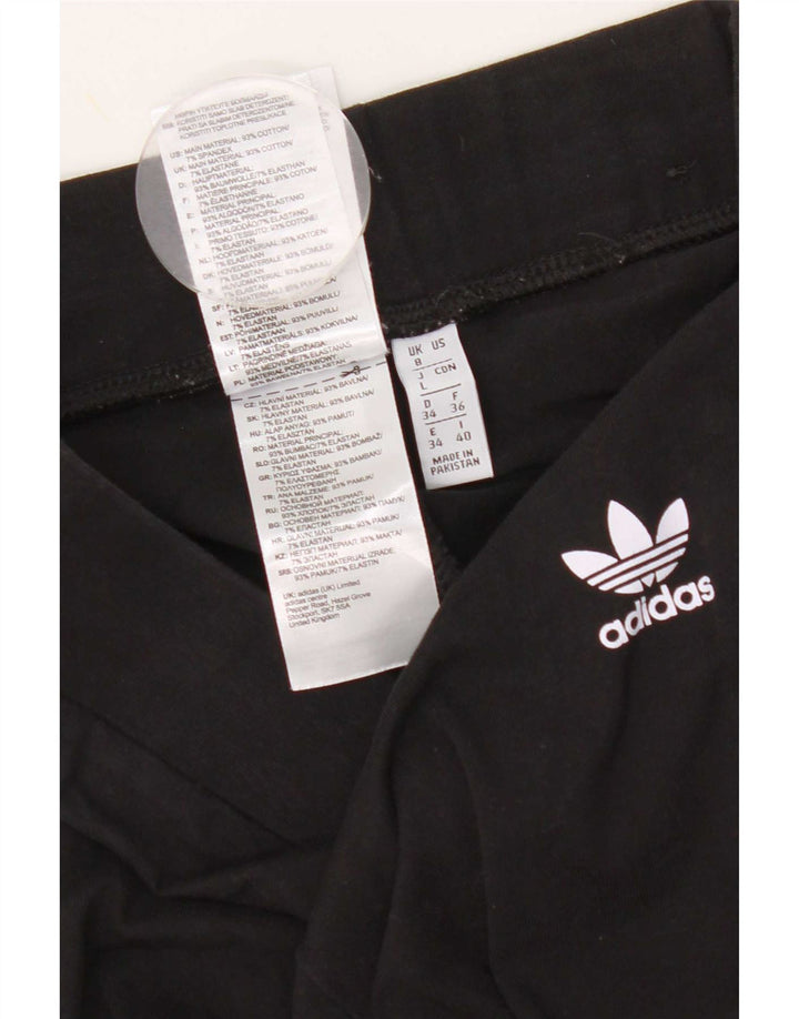 Legginsy Damskie Adidas UK 8 Małe Czarne Bawełniane