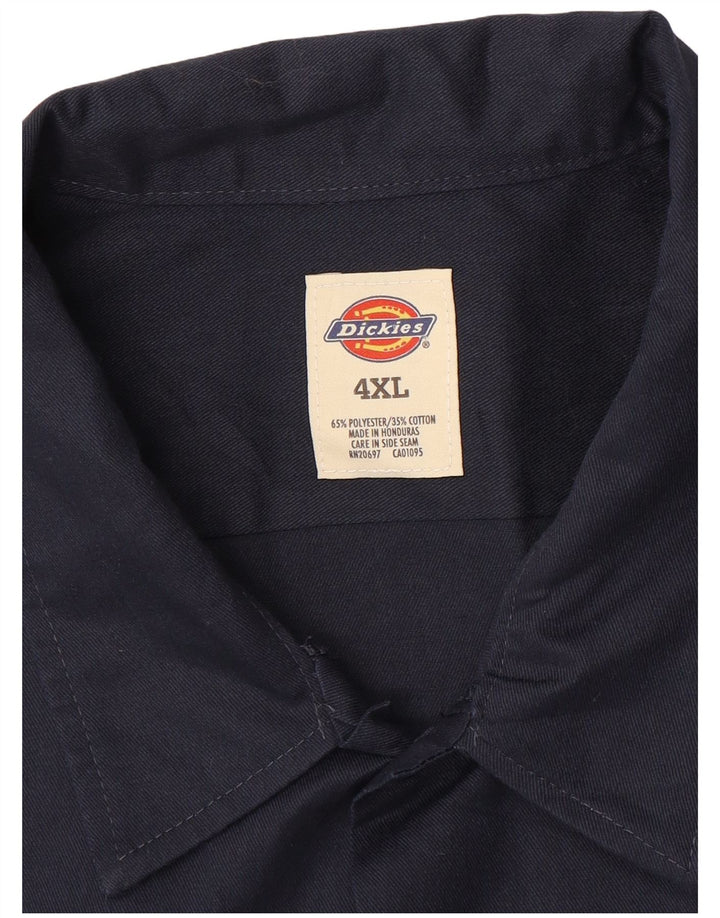 Koszula męska z krótkim rękawem DICKIES 4XL granatowa, poliestrowa