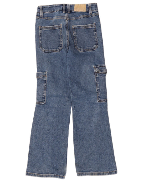 Dżinsy dziewczęce Cargo Bootcut Zara 9-10 lat W26 L25 Niebieskie