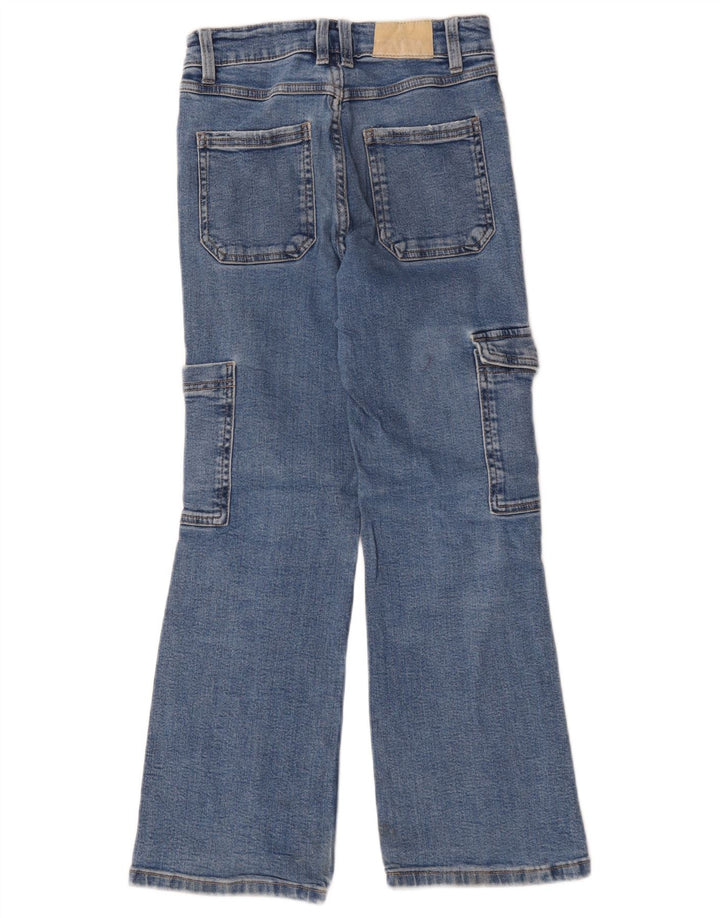 Dżinsy dziewczęce Cargo Bootcut Zara 9-10 lat W26 L25 Niebieskie