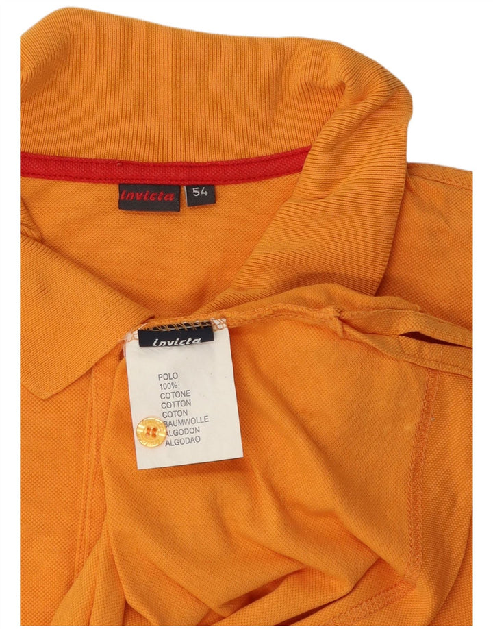 Męska koszulka polo Invicta IT 54 XL, pomarańczowa, bawełniana