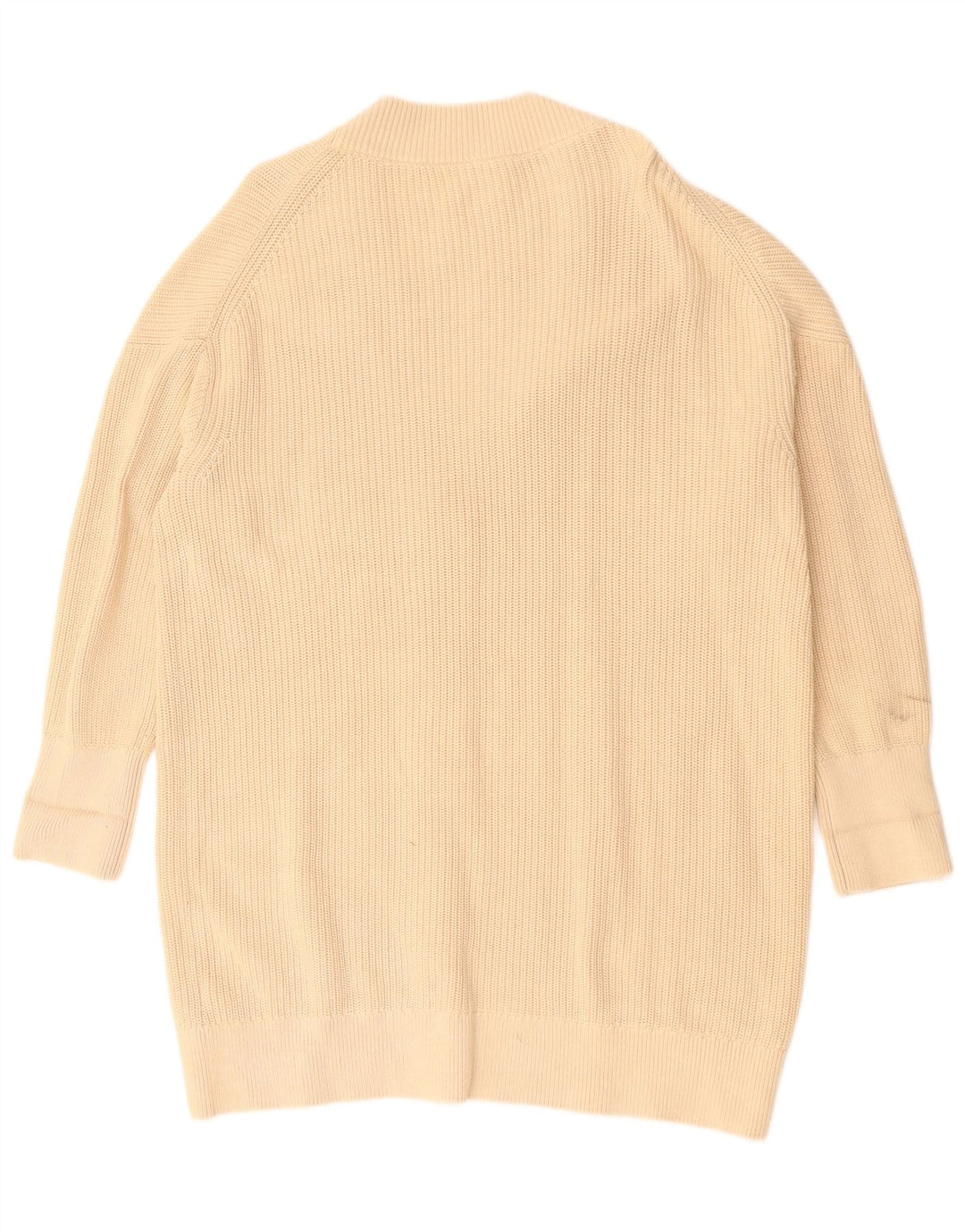 COS Damski sweter oversize o przedłużonym fasonie, UK 14, średni beż, bawełna