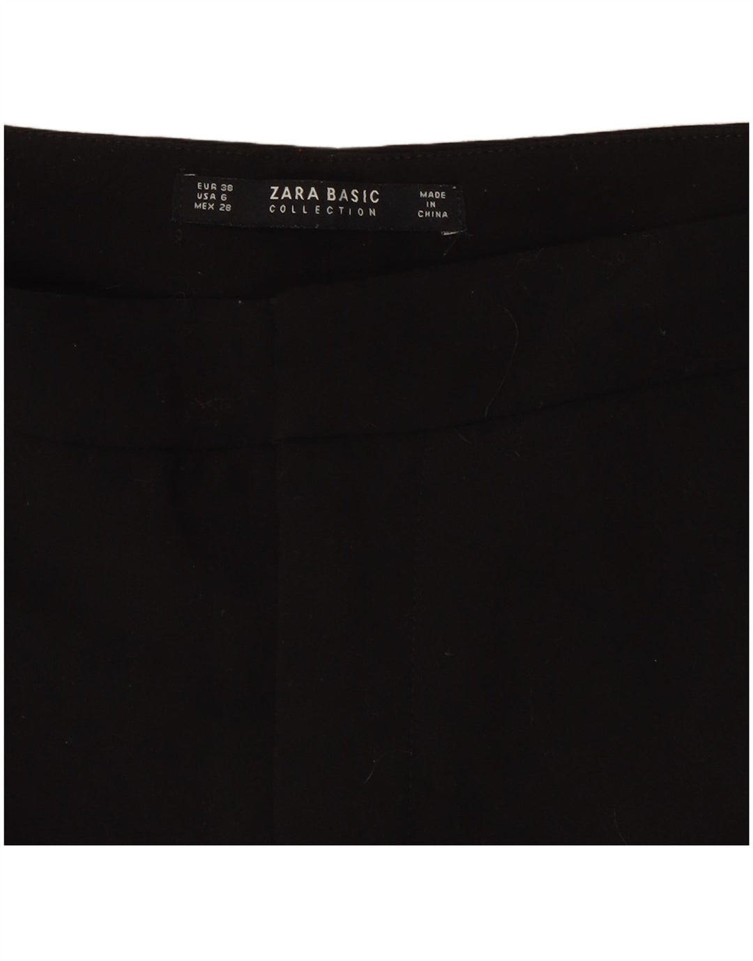 Spodnie damskie Zara Straight Chino EU 38 Small W28 L26 Czarne