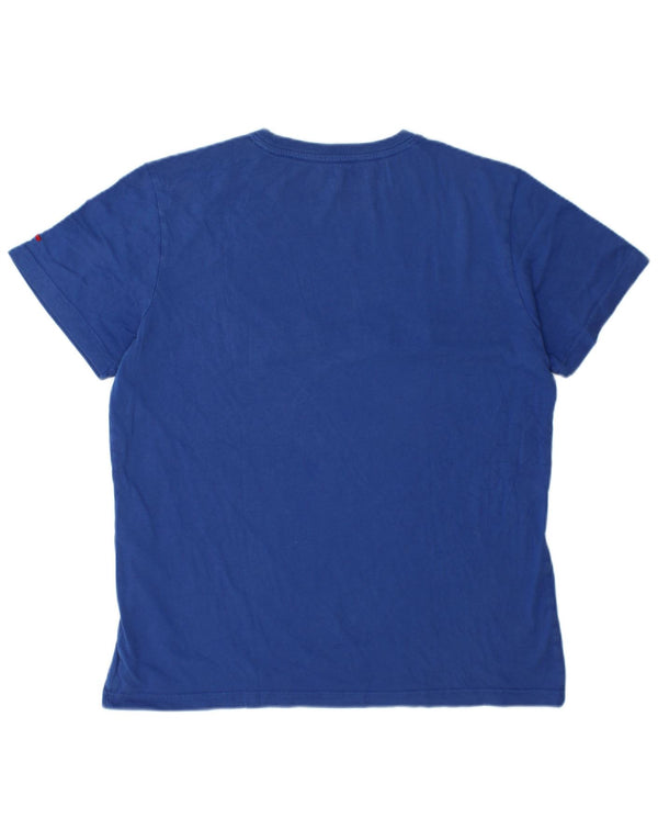 Męski T-shirt z grafiką Napapijri Top XL Niebieski