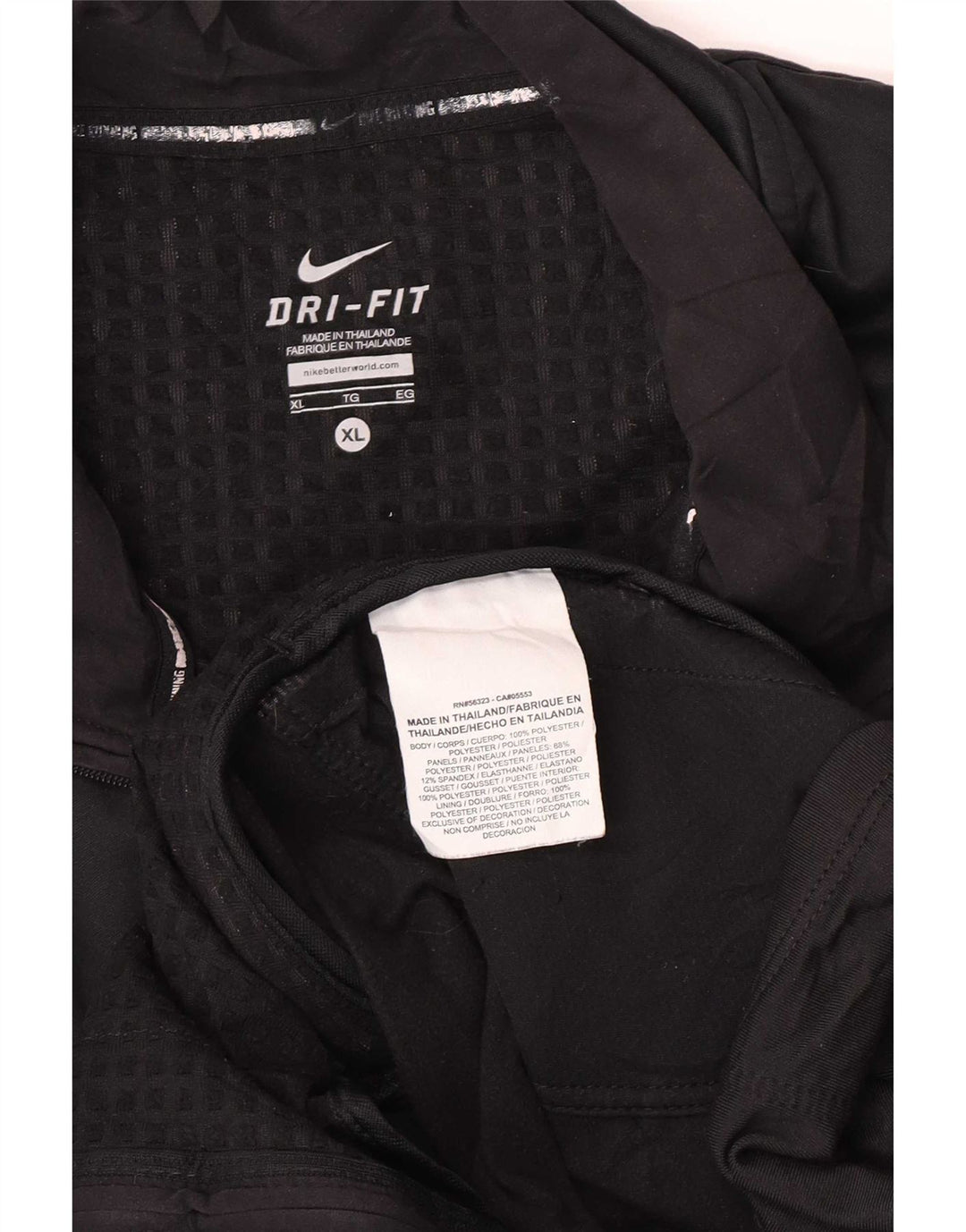 Damska kurtka dresowa Nike Dri Fit UK 18 XL, czarna, poliestrowa