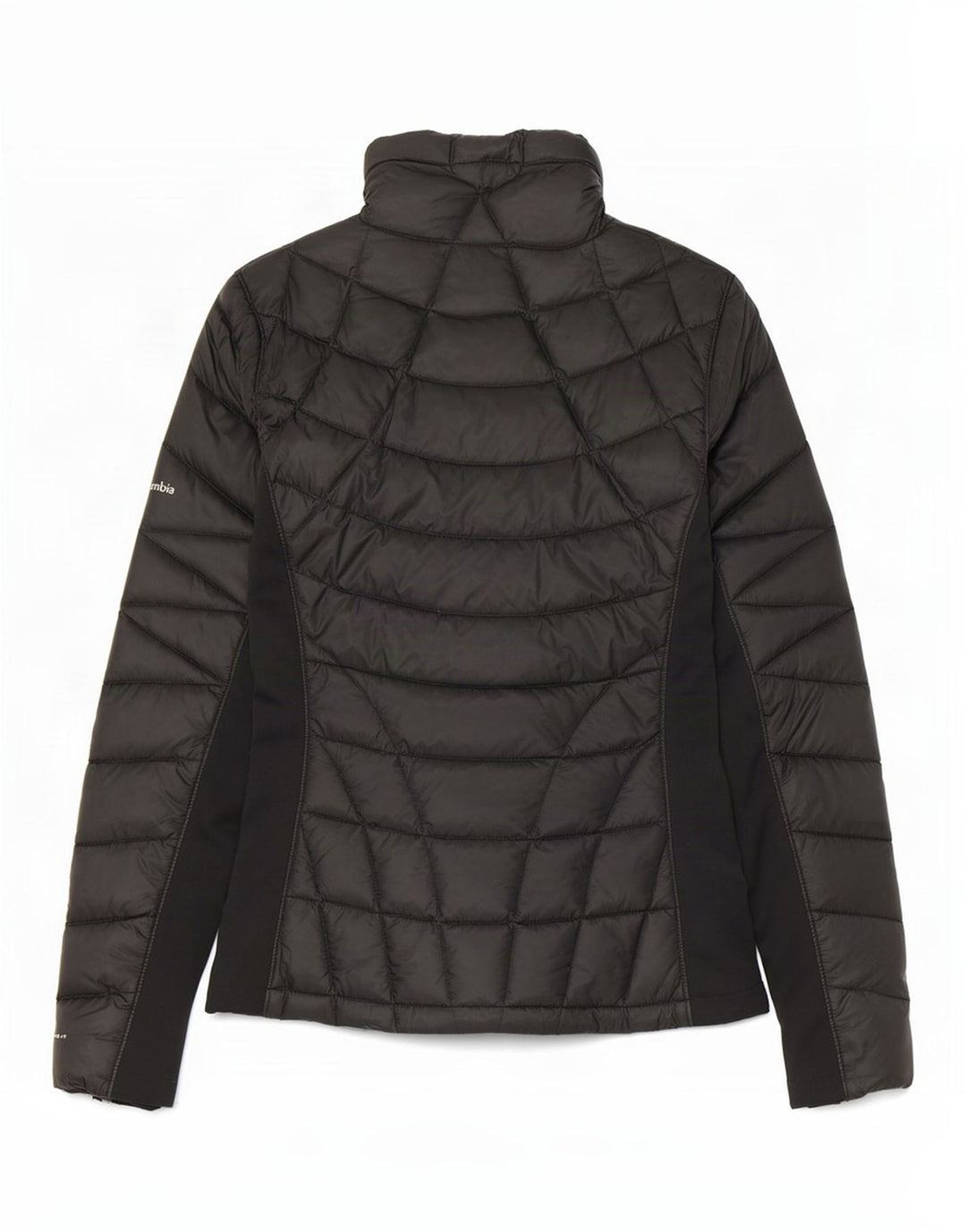 Męska ocieplana kurtka Columbia UK 38 Średni czarny nylon w blokach kolorystycznych