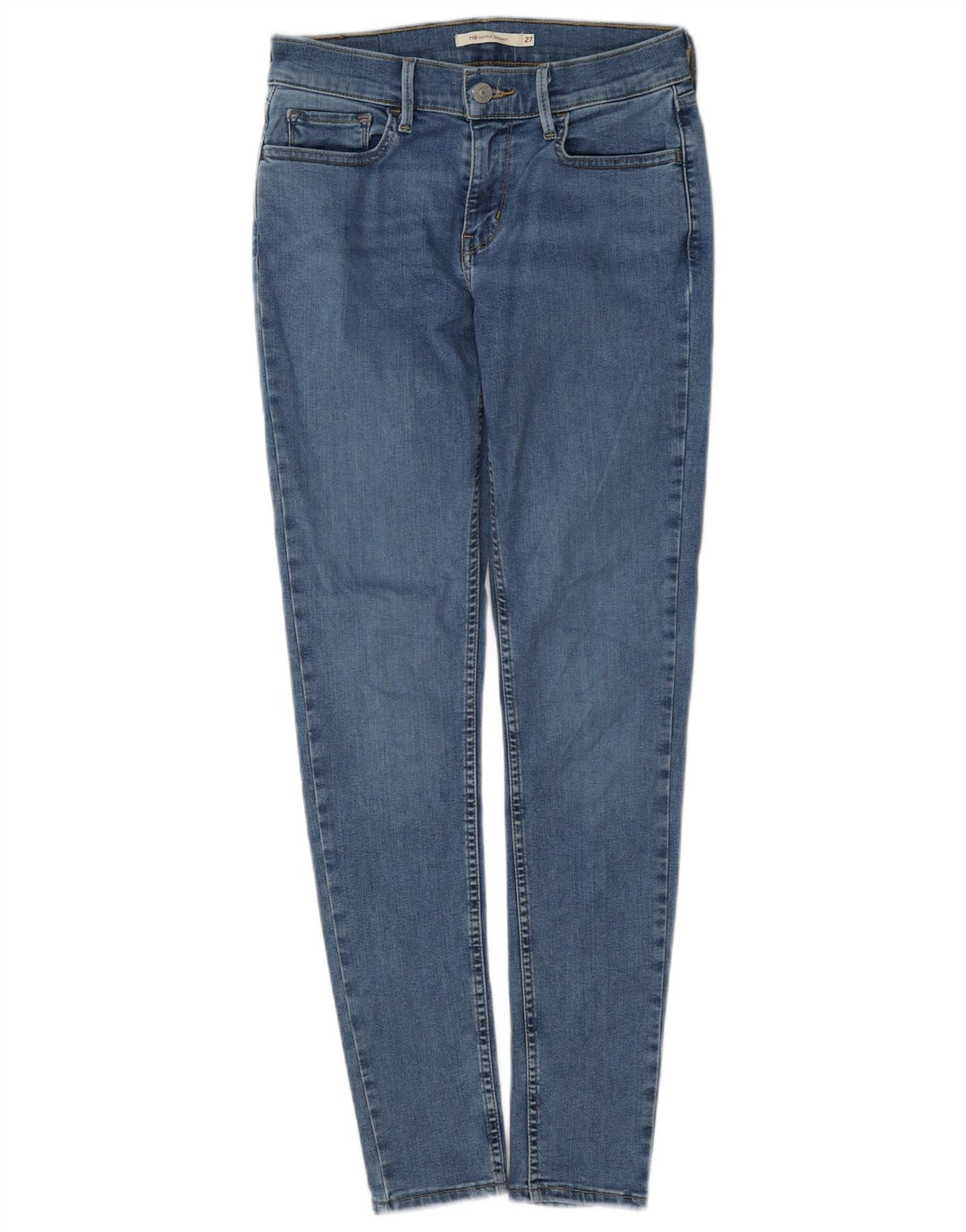 Damskie jeansy Levi's 710 Super Skinny W27 L29 Niebieskie