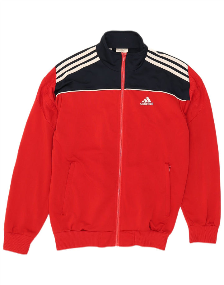 Chłopięca kurtka dresowa Adidas 13-14 lat, poliester w kolorze czerwonym