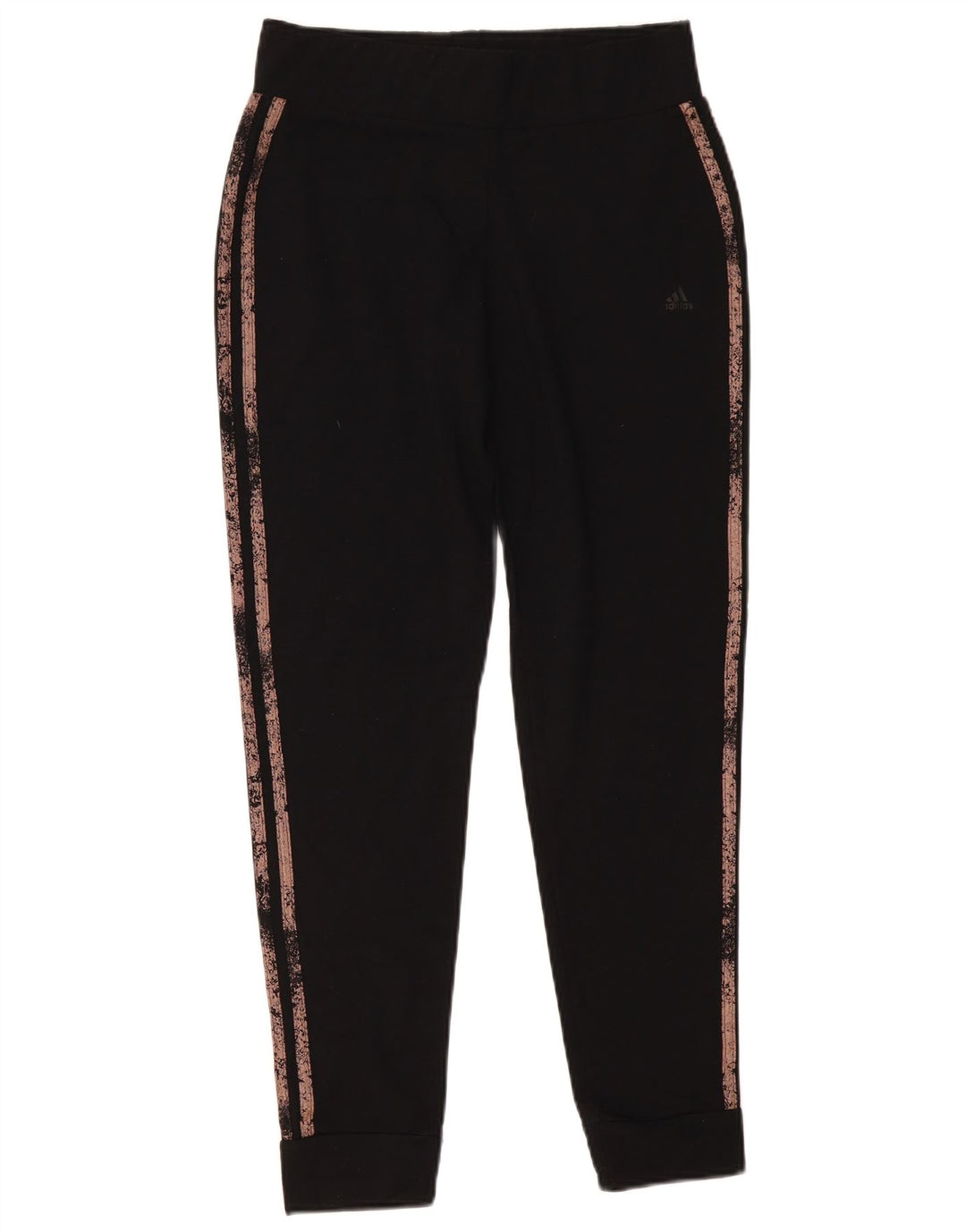 Damskie spodnie dresowe ADIDAS Joggers UK 10, małe, czarne, poliestrowe