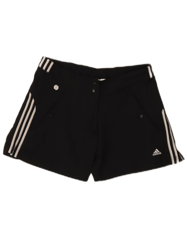 Damskie spodenki sportowe Adidas Climalite Regular UK 10, małe, czarne, poliestrowe